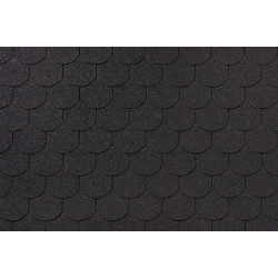 Гибкая Черепица Roofshield Family Есо Light Готик fl-g-47 графитно-черный